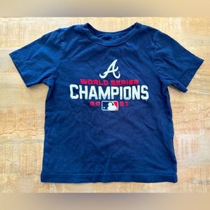 Genuine Merchandise MLB Atlanta Braves baseball kids boys short sleeve shirt top